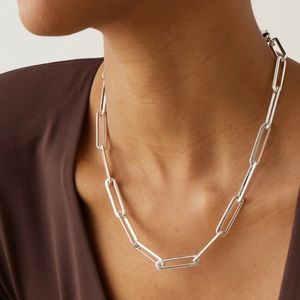 Jenny Bird Stevie Necklace in Silver